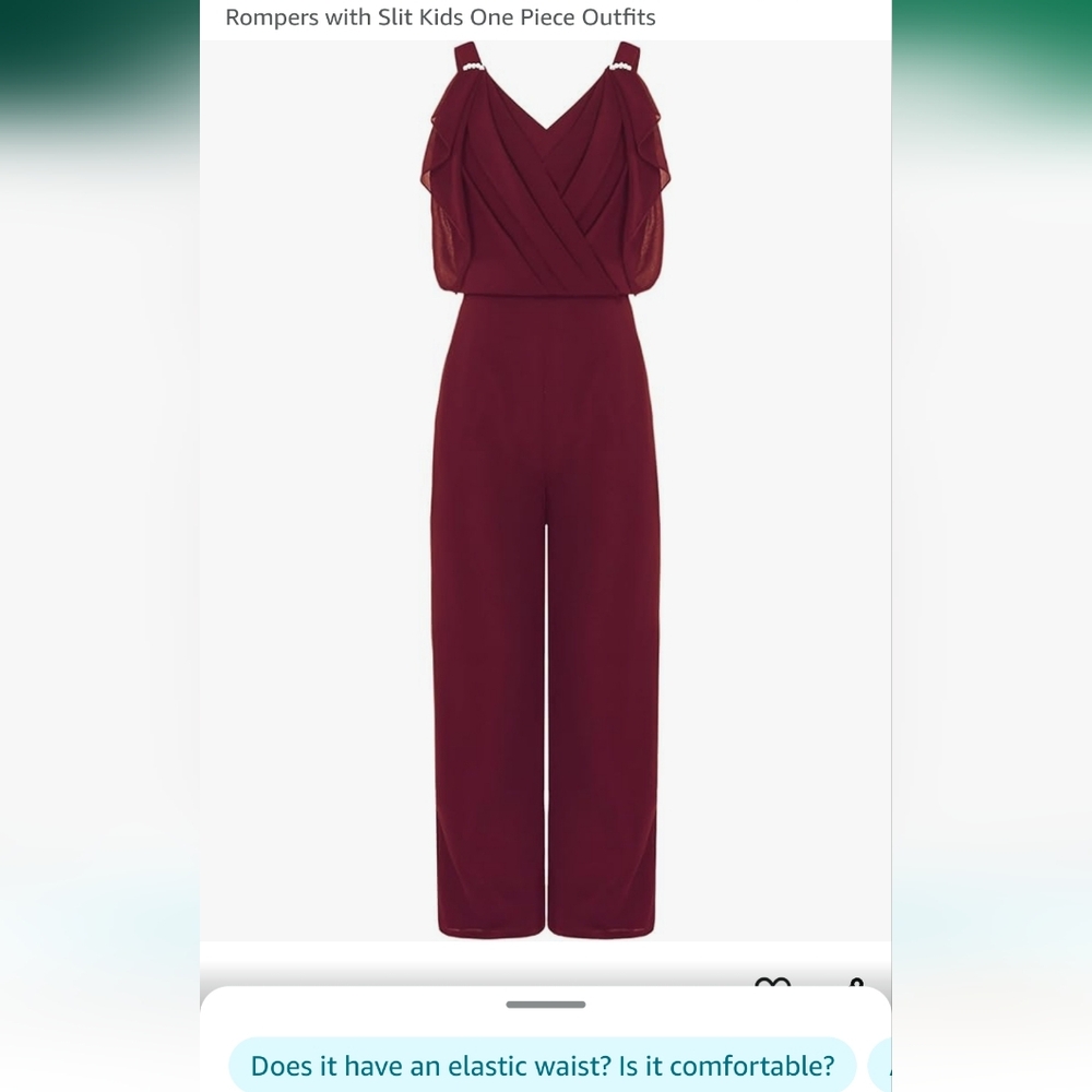 Girls pageant jumpsuit